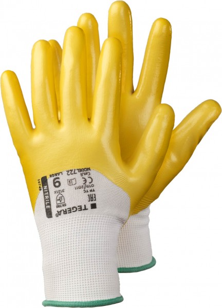 ejendals Tegera 722 nitrile protective gloves 3/4-coated