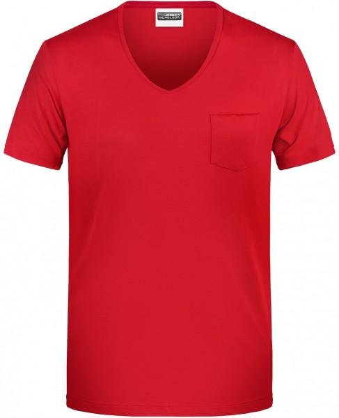 James & Nicholson 8004 Men Basic T-Shirt Pocket in 5 Colors