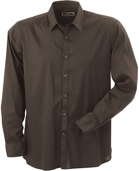 James & Nicholson JN193 Mens Slim Fit Shirt long sleeve in 3 colours