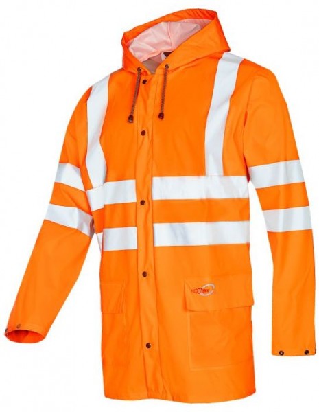 Sioen Eshton 3726A2FE0 High-visibility hooded rain jacket