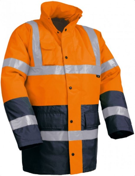 Vizwell VWJK05 warning parka light orange/navy