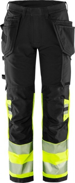 Fristads 134187 High Vis Green Craftsman High Visibility Stretch Pants 2643 GSTP