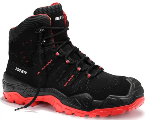 Elten Quentin 763801 safety boots Mid ESD S3S black-red