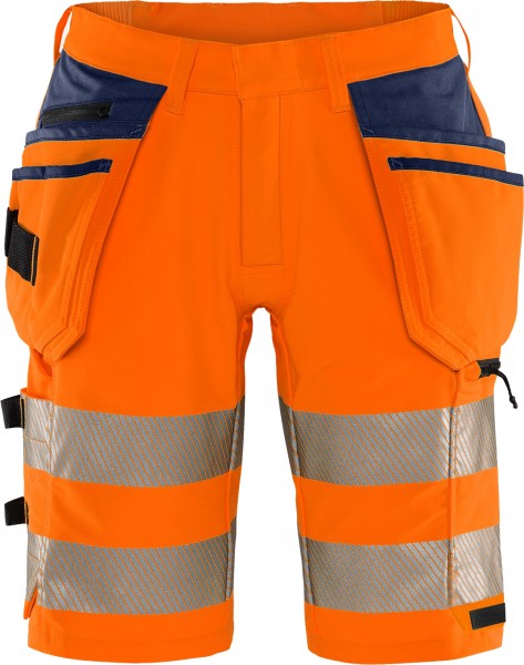 Fristads 134191 High Vis Green craftsman stretch shorts cl. 2 2646 GSTP