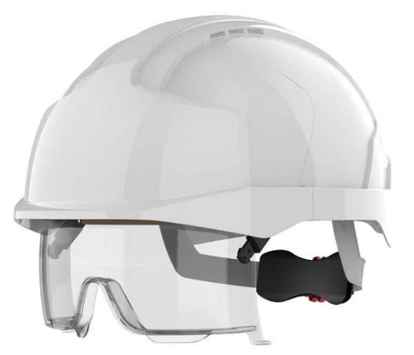 JSP AMA170 EVO VISTAlens safety helmet with goggles, unventilated