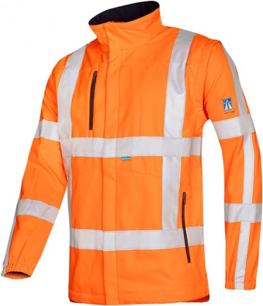 Sioen Alphen 498AA2TU2 warning protection soft shell jacket with removable sleeves (RWS)