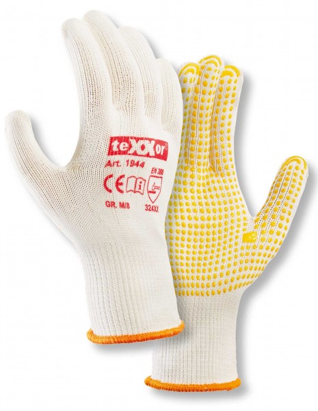 texxor 1944 middle knitted gloves cotton/nylon