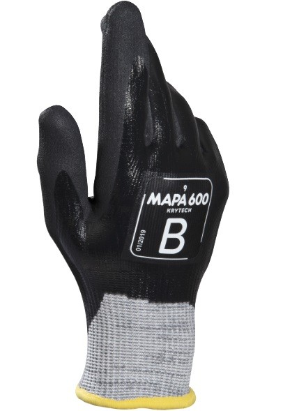 Mapa Krynit Grip and Proof 600 cut-resistant gloves with nitrile coating
