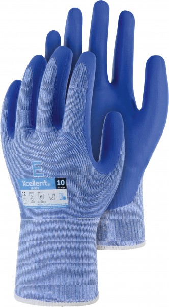 Triuso Xcellent XC12383 Nitrile Foam Cut Protection Gloves Level E