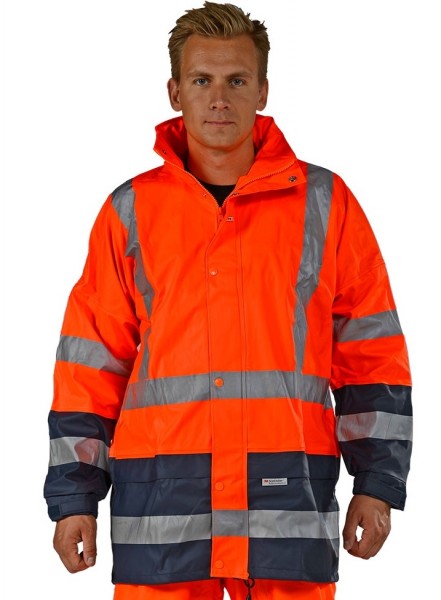 Ocean 20-552099 Comfort Stretch Padded w. Reflective high-visibility rain jacket