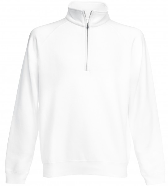 Fruit of The Loom Zip Neck Sweat in 8 colours