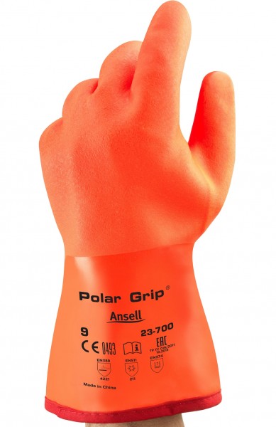 Ansell Polar Grip 23-700 PVC cold protection gloves