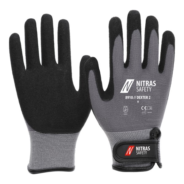Nitras 8910 Dexter 2 protective gloves with latex coating