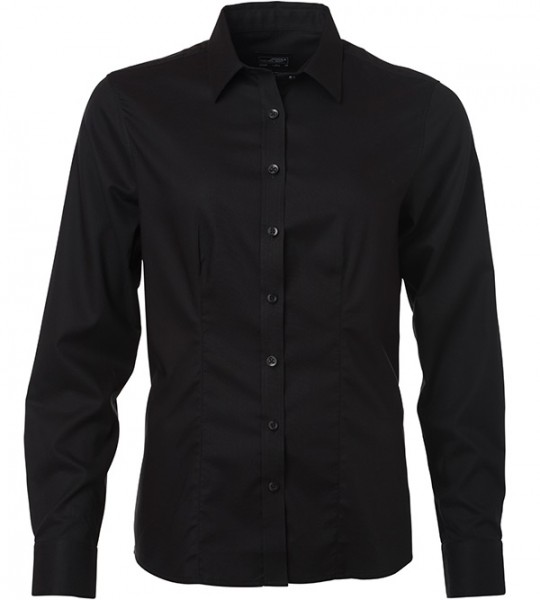 James & Nicholson JN681 Ladies Micro-Twill Shirt long sleeve in 4 Colors