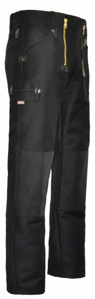Eiko Spree double pilot guild pants in Codura for doubled knee black