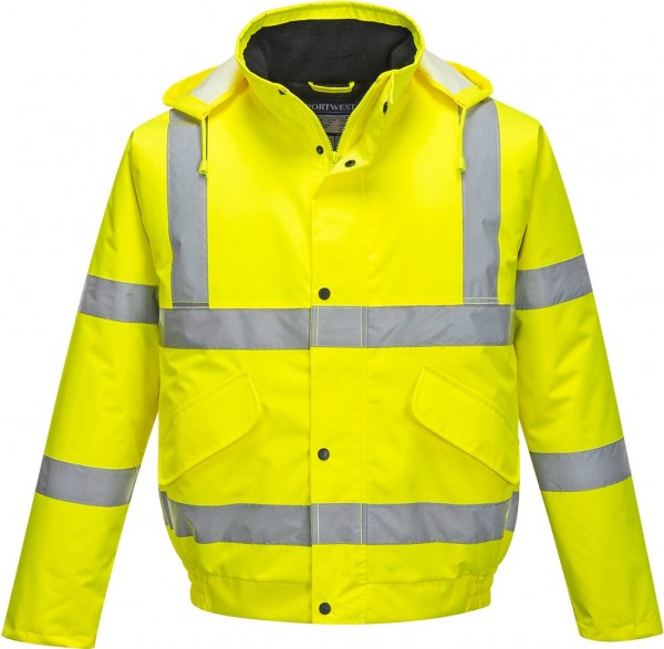Portwest S463 Warning protection bomber jacket bright yellow
