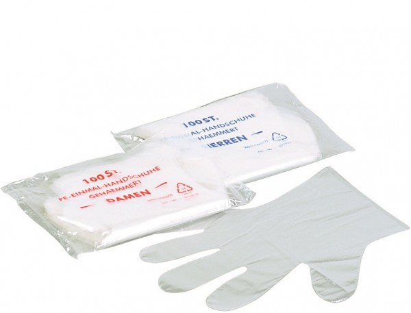 Unigloves PE gloves ladies transparent 1802, 1832