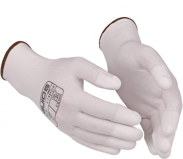 Guide 519 Nylon protective gloves with fingertip PU coating