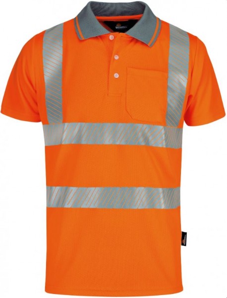 Vizwell VWPS03A Warning protection coolpass polo shirt light orange
