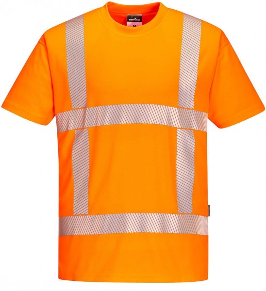 Portwest R413 RWS high visibility T-shirt 40+ UPF fluorescent orange