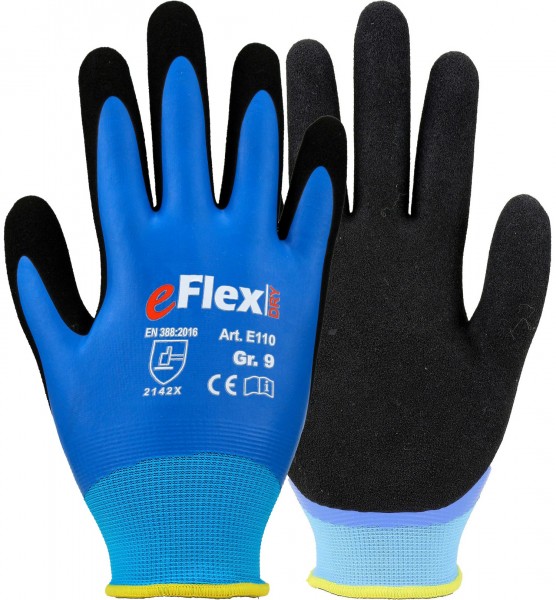 Asatex E110 latex protective gloves fully coated