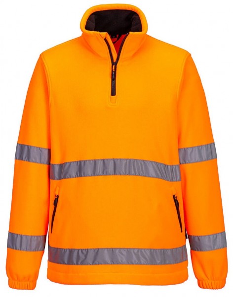 Portwest F302 High visibility half-zip fleece
