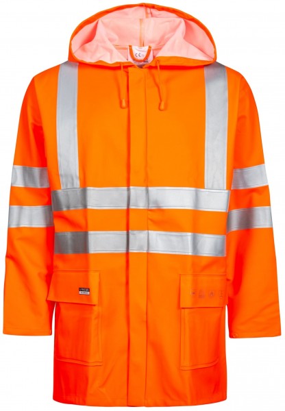 Lyngsøe FR-LR255 flame retardant high visibility rain jacket