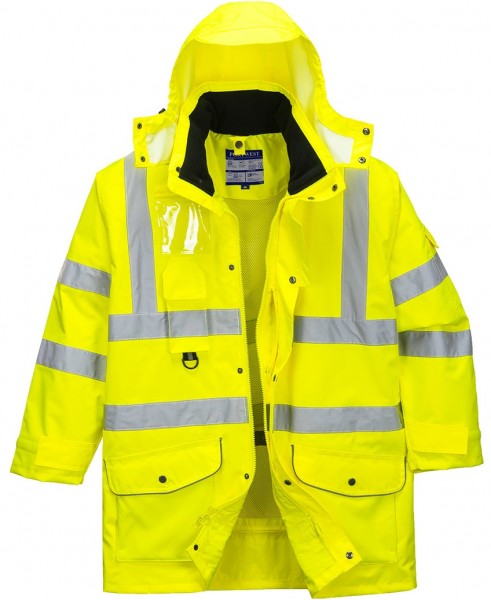 Portwest S427 7-in-1 Warning Traffic Jacket bright yellow