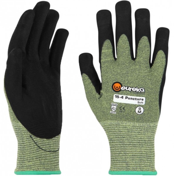 eureka 15-4PSOFT Puncture Soft Nitrile Cut Protection Gloves Level F