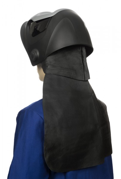 Weldas 44-7181 black smooth cowhide neck guard