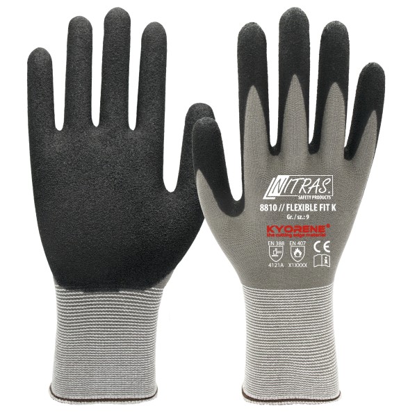 Nitras 8810 Flexible Fit K protective gloves with nitrile coating