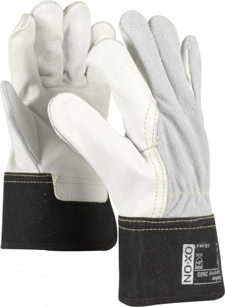 OX-ON Worker Supreme 2603 Cow leather protective gloves