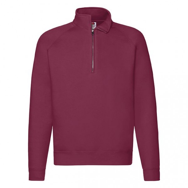Fruit of The Loom Zip Neck Raglansweat in 9 colours
