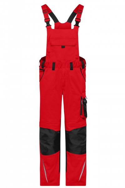 James & Nicholson JN1833 Unisex Workwear Pants with Bib - STRONG - in 8 Colors