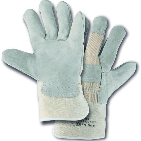 4Safe HYL Excellent cow split leather gloves