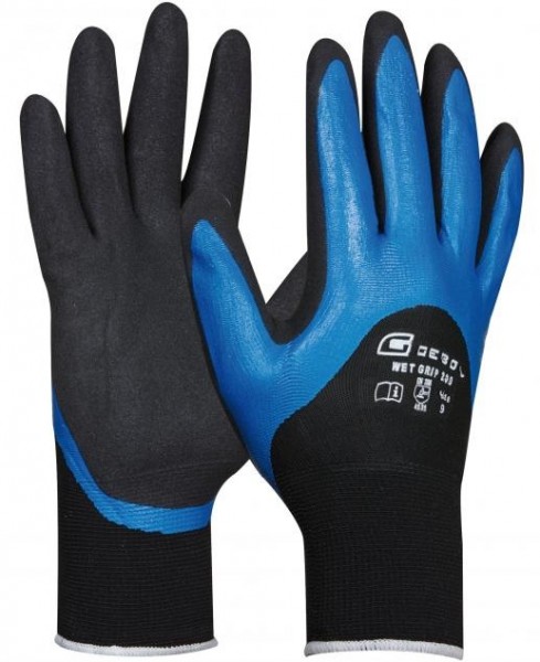 Gebol Wet Grip 200 protective gloves with nitrile coating