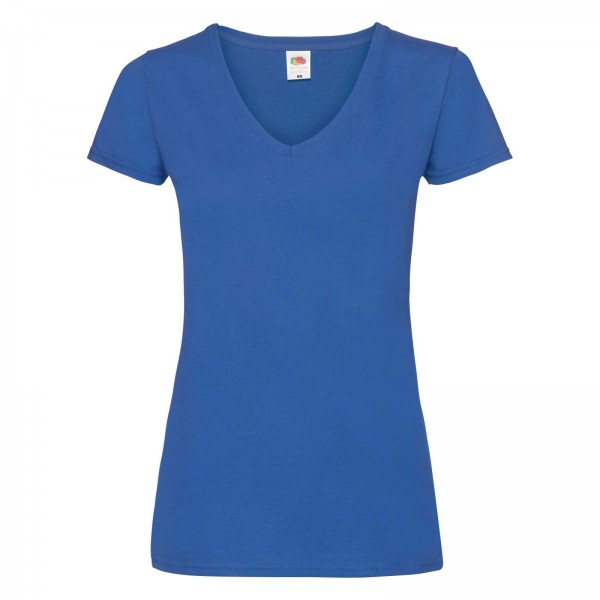 Fruit of The Loom Valueweight V-Neck T Ladys-Fit in 10 Colours