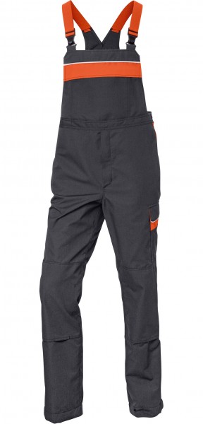 Kübler Kermel Top 3358 8313 Multinorm dungarees dark grey orange