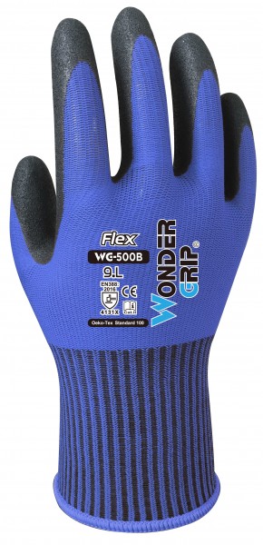 Wonder Grip WG-500B Flex Nitrile Protective Gloves