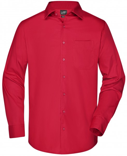 James & Nicholson JN642 Men's Long Sleeve Business Shirt in 11 Colors