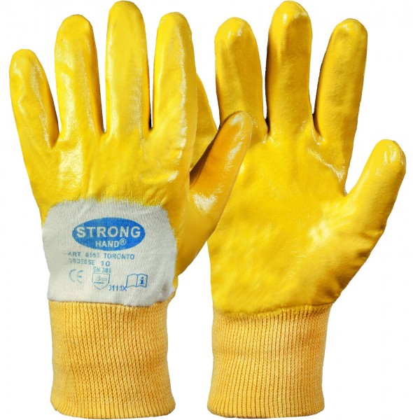 Stronghand 0553 Toronto nitrile protective gloves 3/4-coated