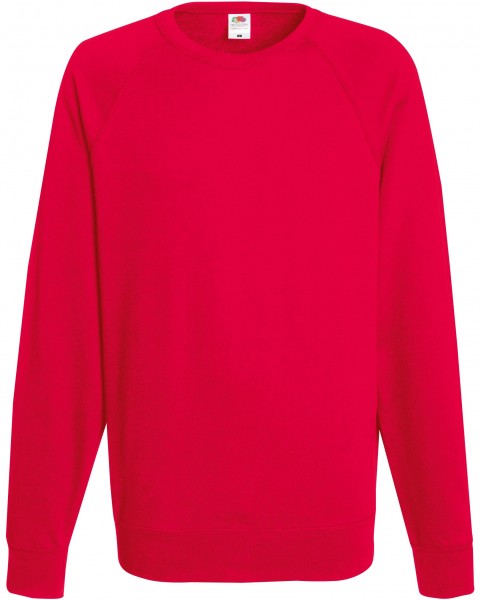 Fruit of The Loom Lightweight Raglan Sweat in 12 colours