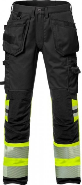 Fristads 127732 High Vis craftsman stretch trousers 2706 with high-visibility protection