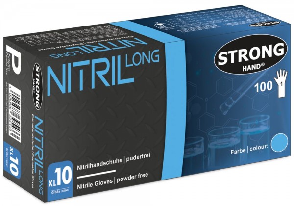 Stronghand Lantau disposable gloves nitrile long