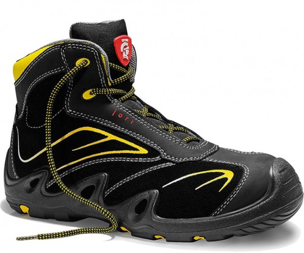 Jori Harrison Mid 16741 laced boot S3 black-yellow