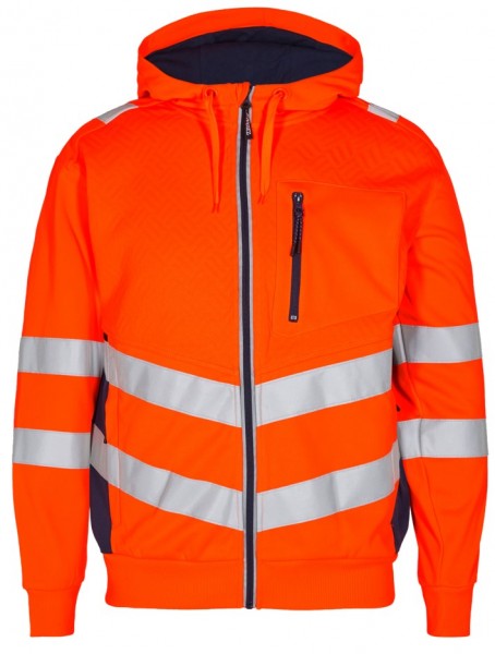 Engel 8025-241 Safety sweat cardigan with high-visibility protection