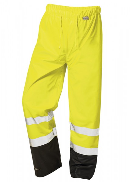 NORWAY 2370 DIRK PU warning protection stretch rainbow trousers bright yellow/black