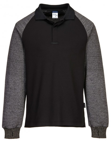 Portwest CR15 polo shirt with cut-resistant sleeves