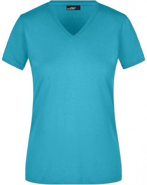 James & Nicholson JN972 Ladies Slim-Fit V-T-Shirt in 13 Colors