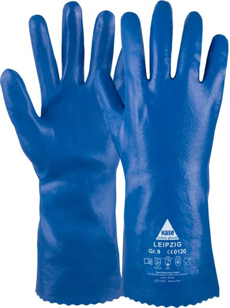 Hase 904400 LEIPZIG nitrile chemical protective gloves